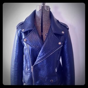 Forever 21 Moto leather Biker Goth Punk metal XL